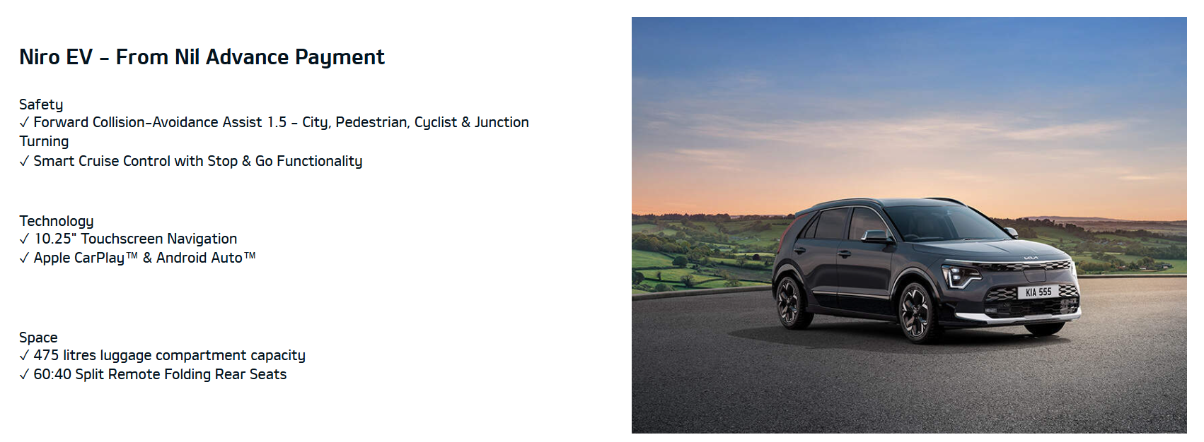 Niro EV 2 Nil Deposit